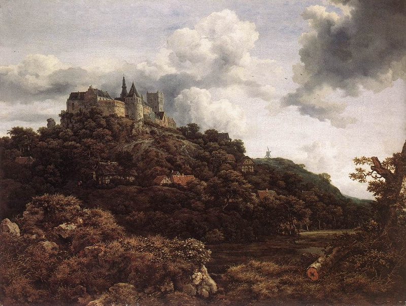 Bentheim Castle by Jacob van Ruisdael — Oil Painting Reproduction