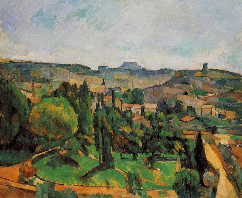 Ile de France Landscape by Paul Cezanne — Oil Painting Reproduction