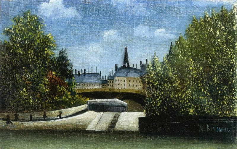 Ile de la Cite by Henri Rousseau — Oil Painting Reproduction