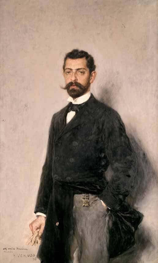 Portrait of Benedetto Marina by Umberto Veruda — Oil Painting Reproduction