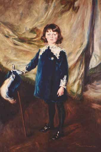 Portrait John Albert Edward William, Marquess of Blandford (later 10th Duke of Marlborough) in hallway