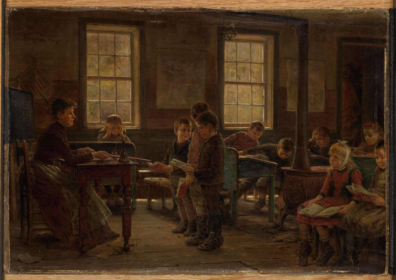 A Country School by Edward Lamson Henry — Oil Painting Reproduction