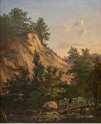 Klintekorset in Liselunds Have on Möen by Johan Christian Dahl — Oil Painting Reproduction