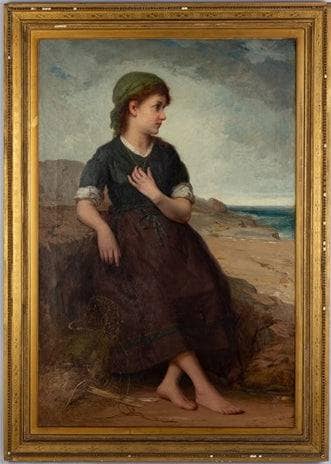 Fisher Girl by William-Adolphe Bouguereau — Oil Painting Reproduction