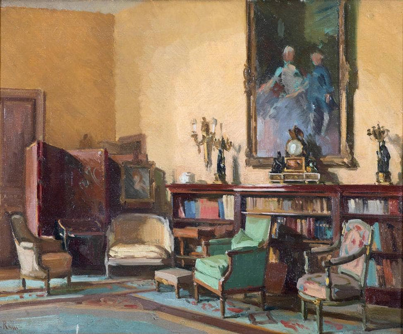 House interior by Théodore Ralli — Oil Painting Reproduction