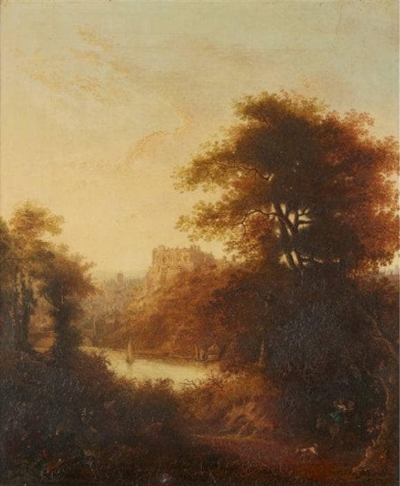 Durham Cathedral from the river by John Glover — Oil Painting Reproduction