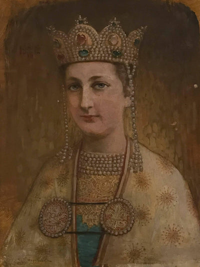 Portrait of Princess Evdokia in home office