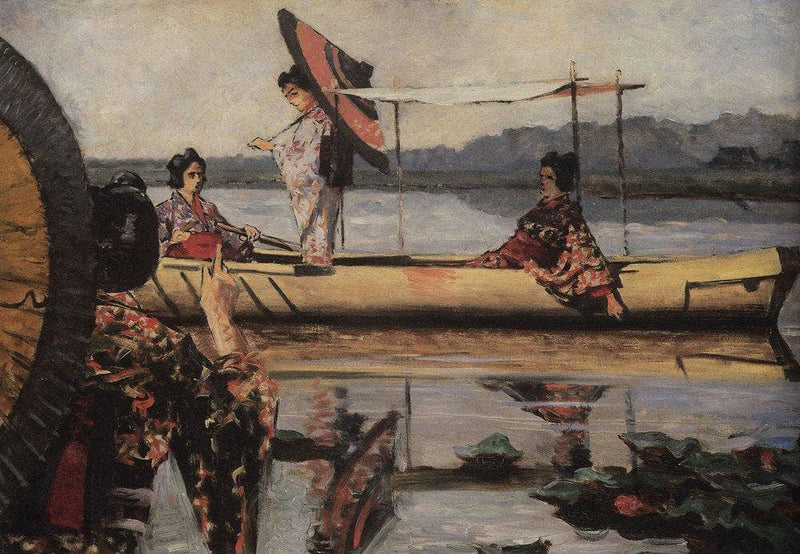 In a Boat by Vasily Vereshchagin — Oil Painting Reproduction