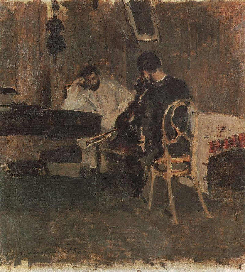 In a Room by Konstantin Korovin — Oil Painting Reproduction