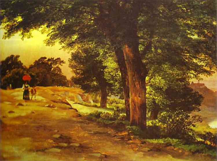In Giji Park by Mikhail Lebedev — Oil Painting Reproduction