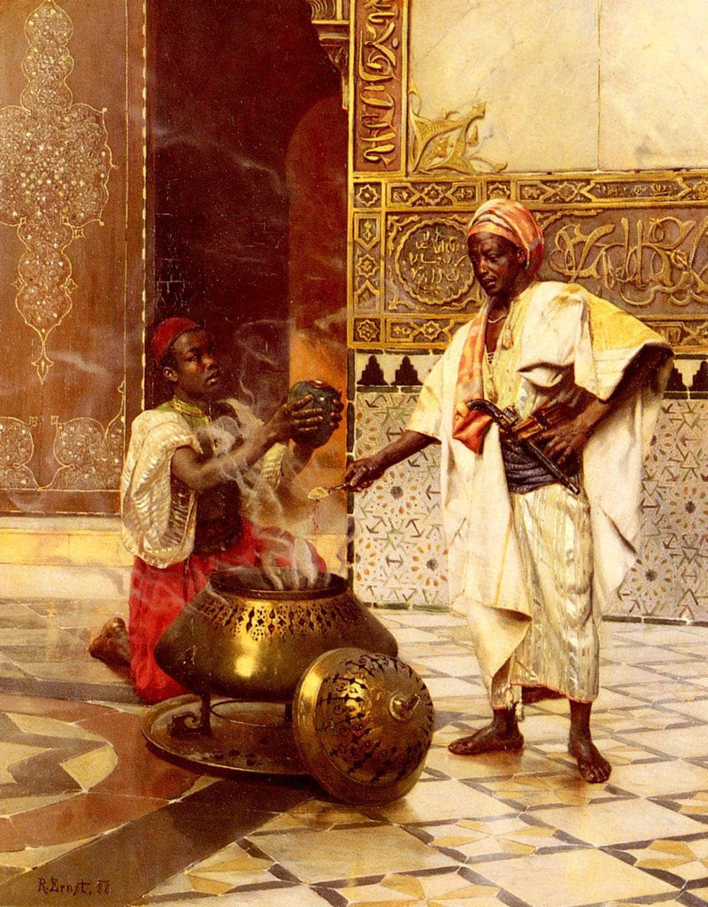 In the Alhambra by Rudolf Ernst — Oil Painting Reproduction