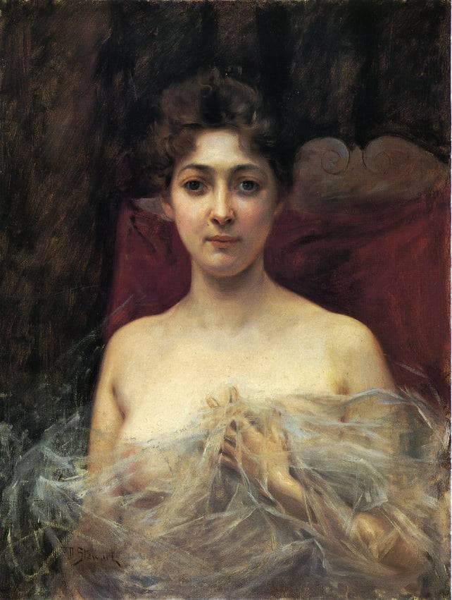 In the Boudoir by Julius LeBlanc Stewart — Oil Painting Reproduction