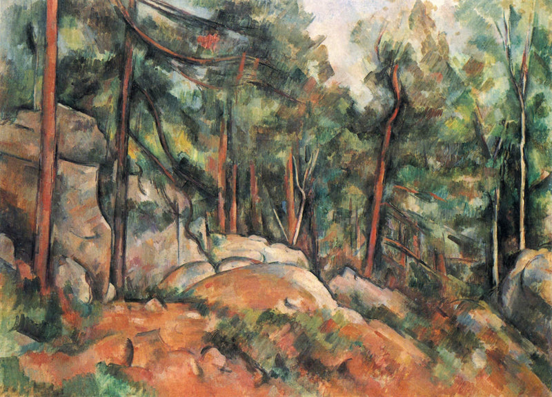 In the Forest by Paul Cezanne — Oil Painting Reproduction