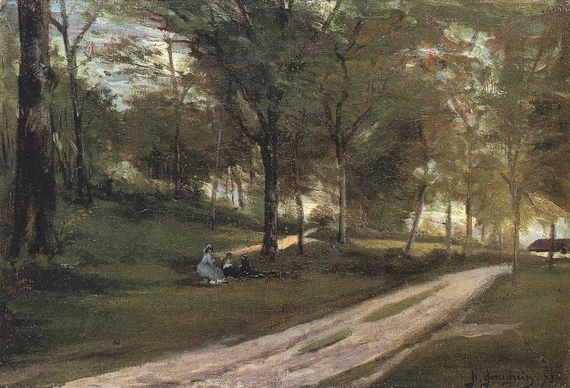 In the forest Saint Cloud II by Paul Gauguin — Oil Painting Reproduction