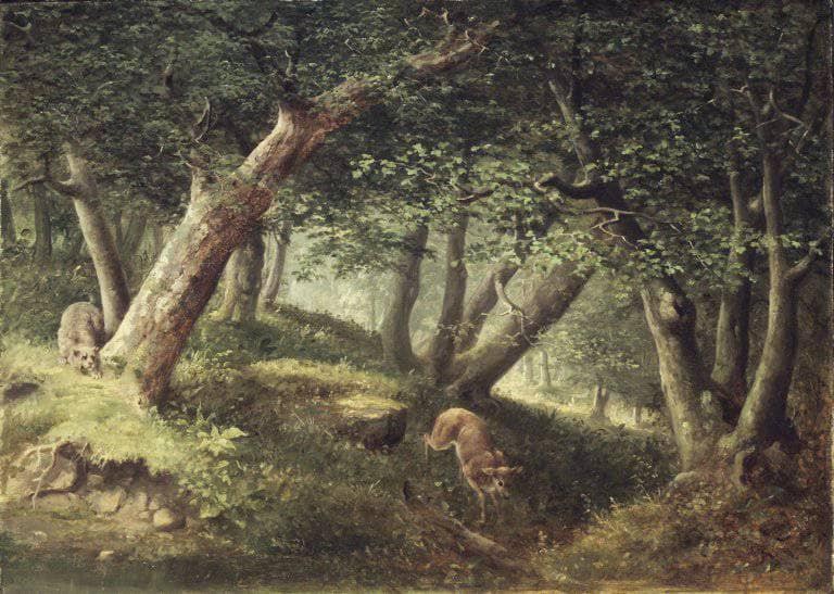 In the Forest by William Holbrook Beard — Oil Painting Reproduction