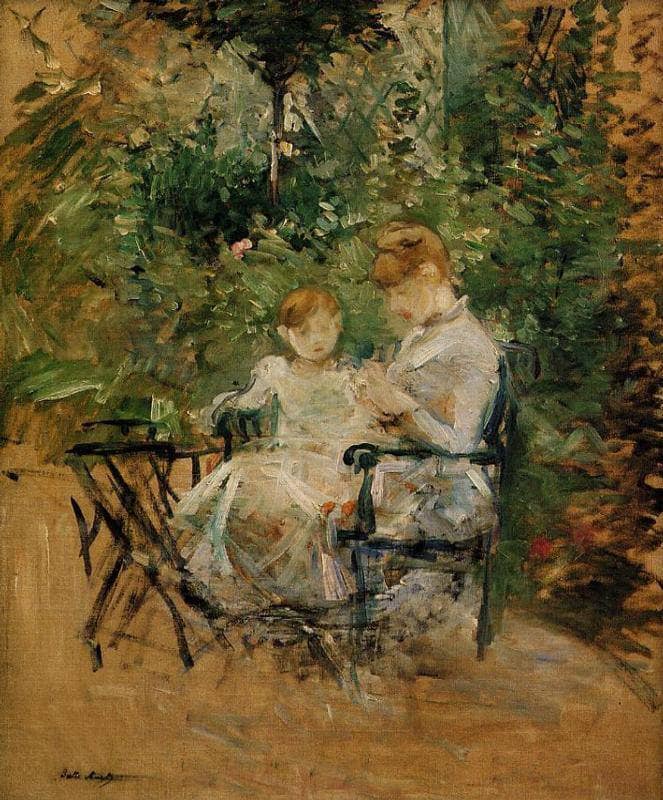 In the Garden by Berthe Morisot — Oil Painting Reproduction