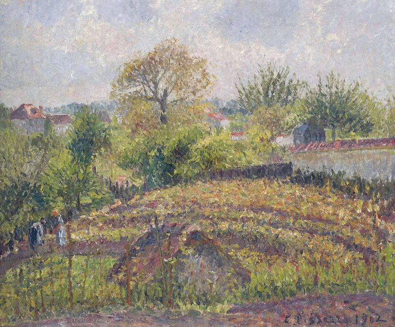 In the Garden by Camille Pissarro — Oil Painting Reproduction