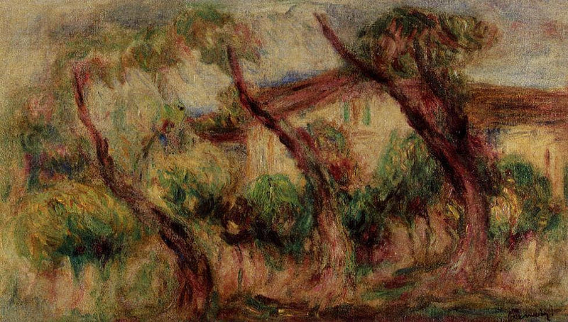 In the Garden of Collettes at Cagnes by Pierre-Auguste Renoir — Oil Painting Reproduction