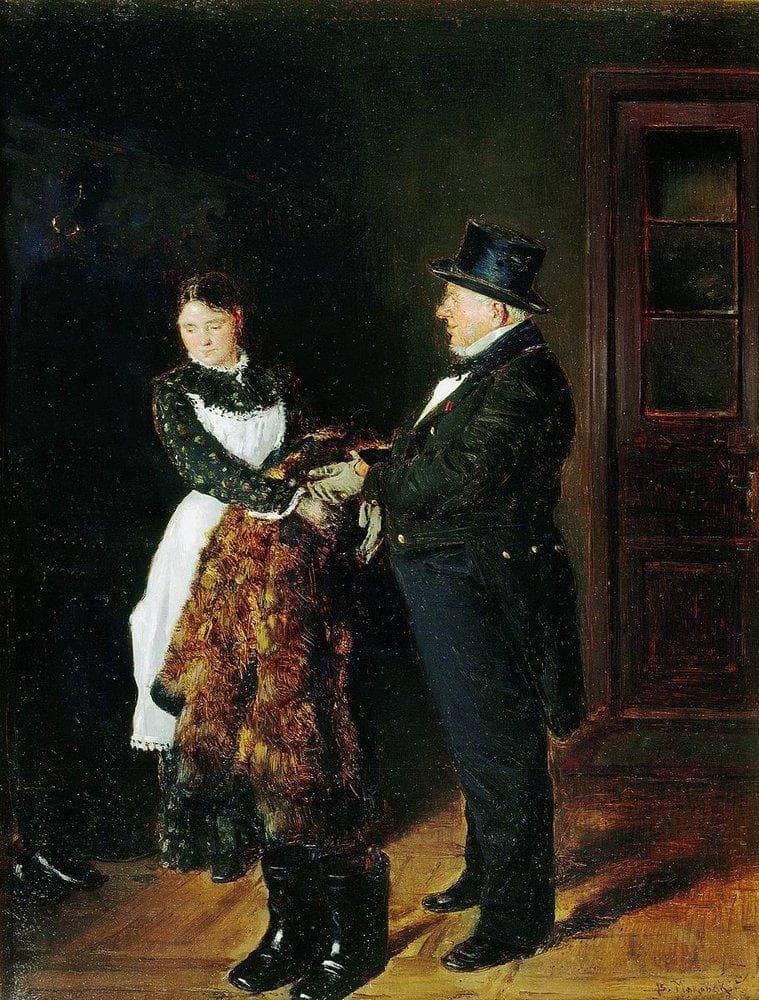 In the hall by Vladimir Makovsky — Oil Painting Reproduction