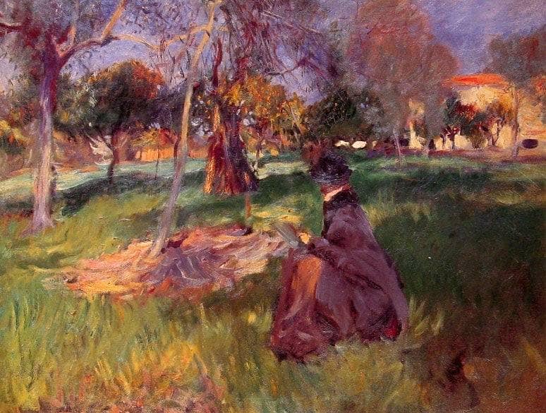 In the Orchard by John Singer Sargent — Oil Painting Reproduction