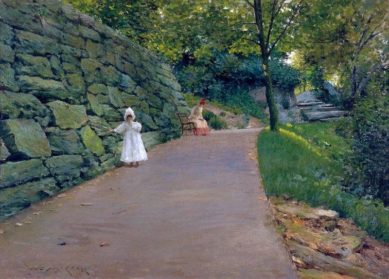 In the Park - a By-Path by William Merritt Chase — Oil Painting Reproduction