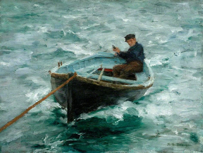 In Tow by Henry Scott Tuke — Oil Painting Reproduction