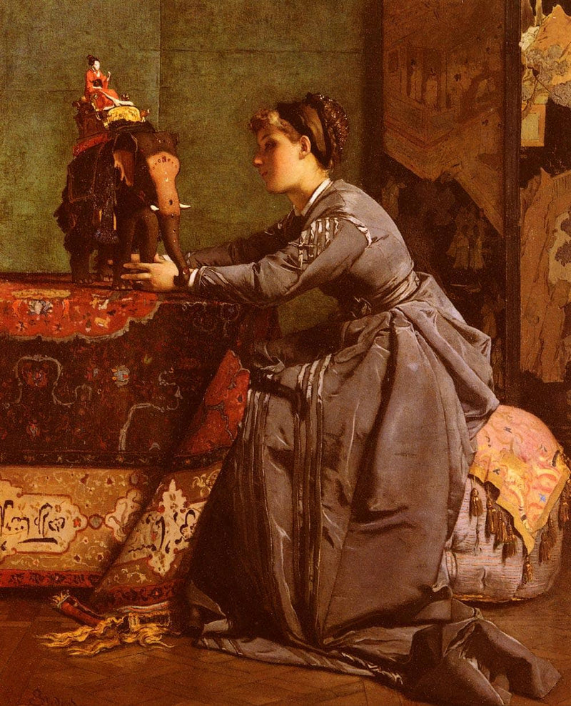 India In Paris by Alfred Stevens — Oil Painting Reproduction