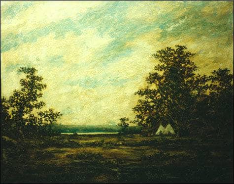 Indian Encampment by Ralph Blakelock — Oil Painting Reproduction