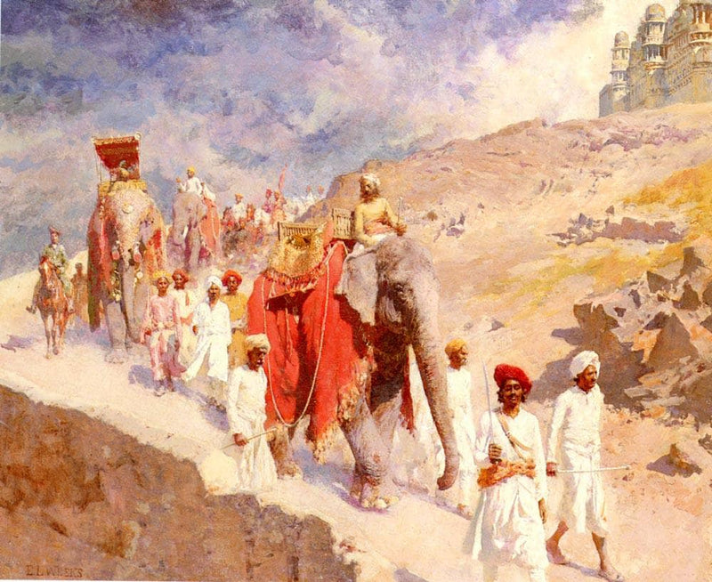 Indian Hunting Party by Edwin Lord Weeks — Oil Painting Reproduction