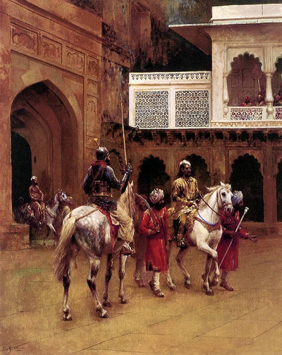 Indian Prince, Palace Of Agra in living room