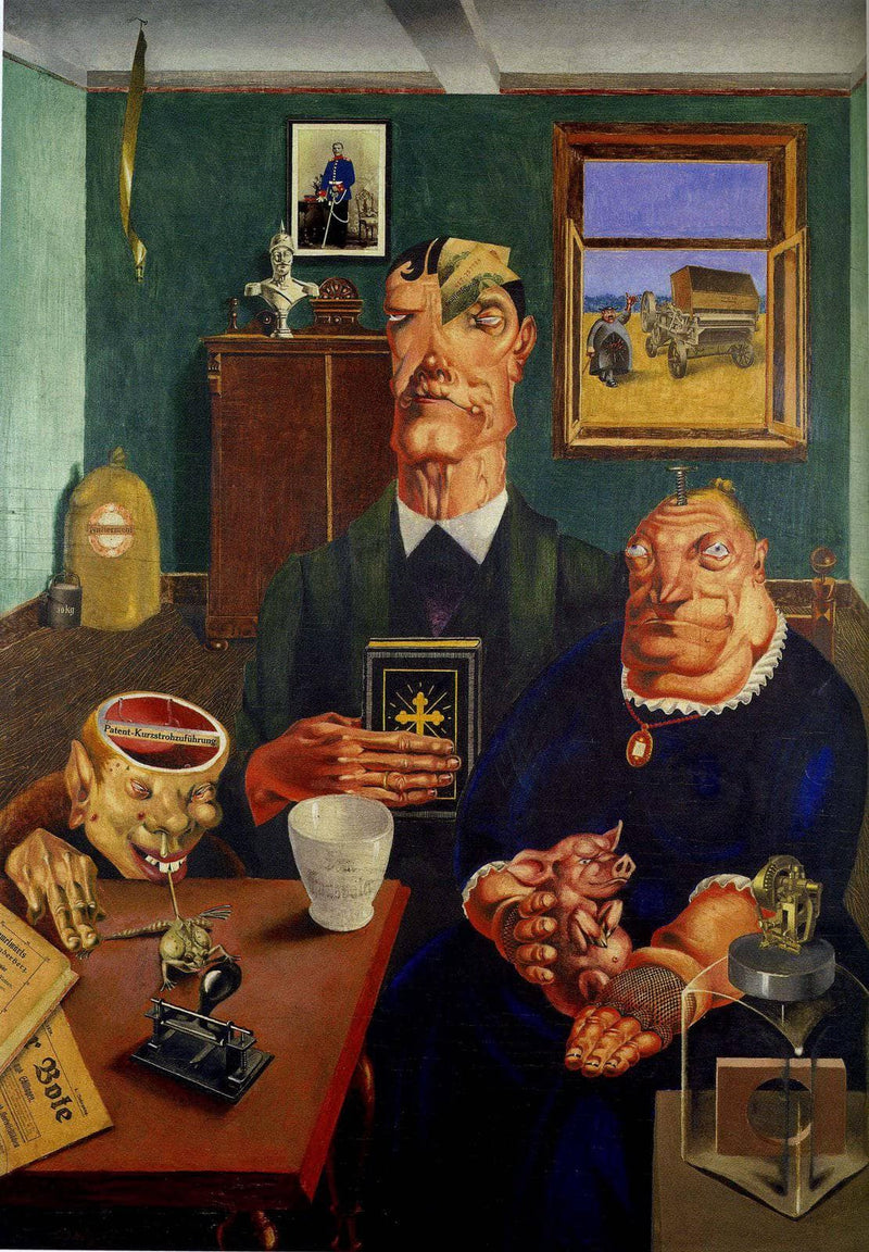 Industrial farmers by Georg Scholz — Oil Painting Reproduction