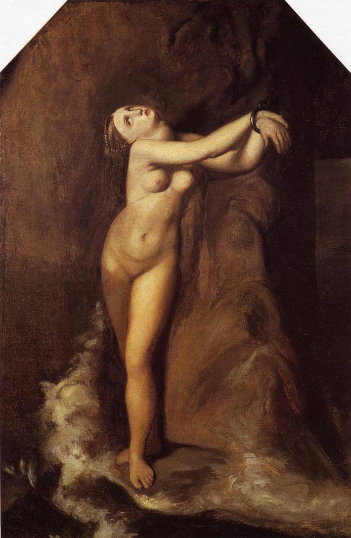 Ingres, Roger Deliverant Angelique by James McNeill Whistler, Oil Painting Reproduction