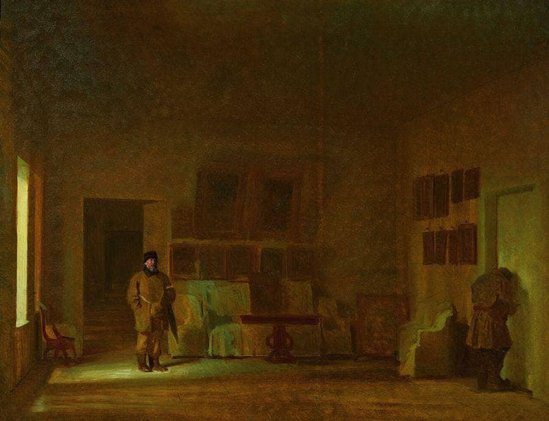 Inspection of the old house by Ivan Kramskoy — Oil Painting Reproduction