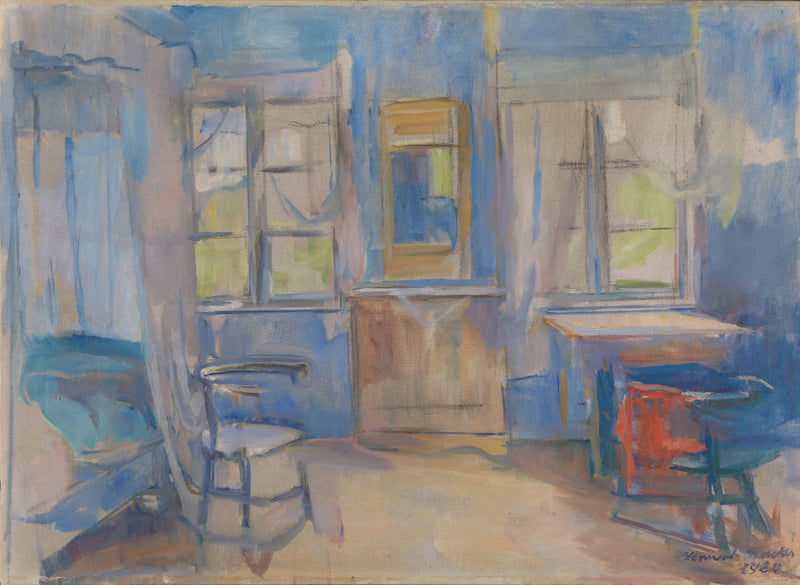 Interior from Einabu in Foldal by Harriet Backer — Oil Painting Reproduction