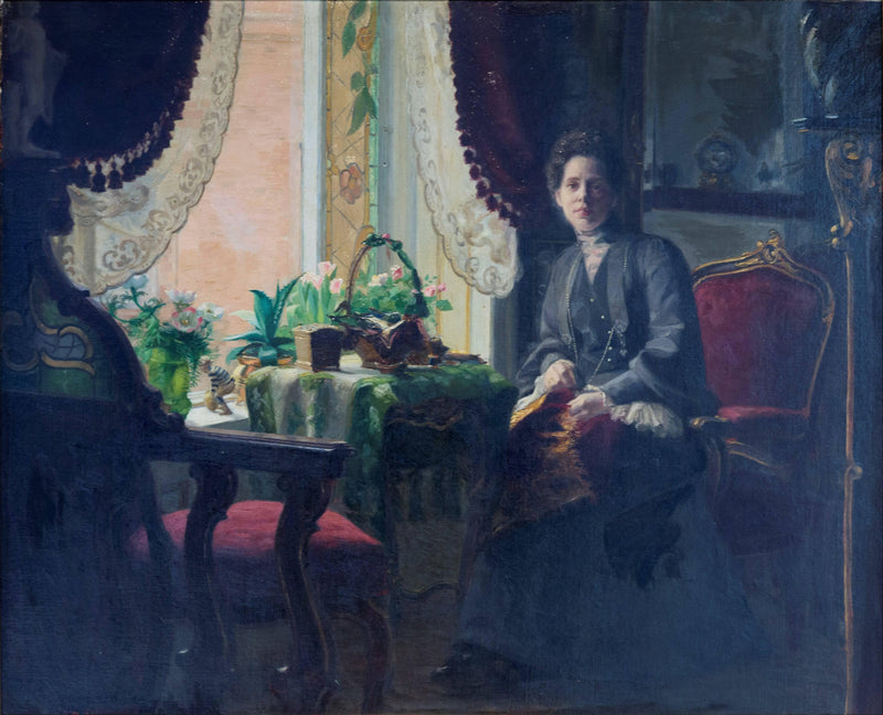 Interiør Med Kvinde by Hans Andersen Brendekilde — Oil Painting Reproduction