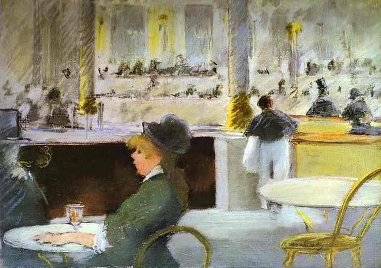 Interior of a Café by Edouard Manet — Oil Painting Reproduction