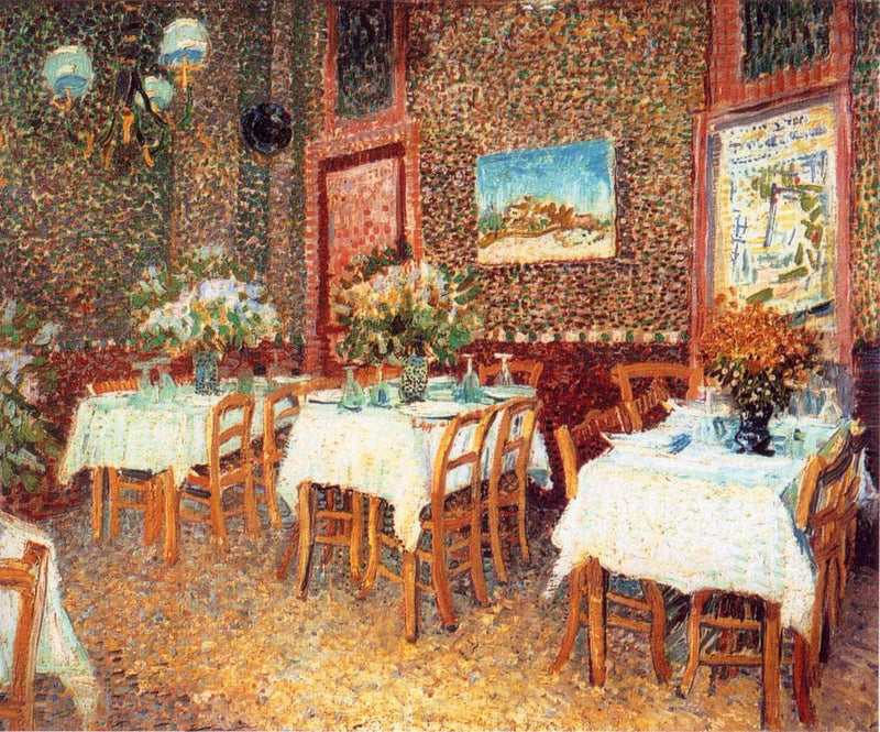 Interior of a Restaurant by Vincent van Gogh — Oil Painting Reproduction