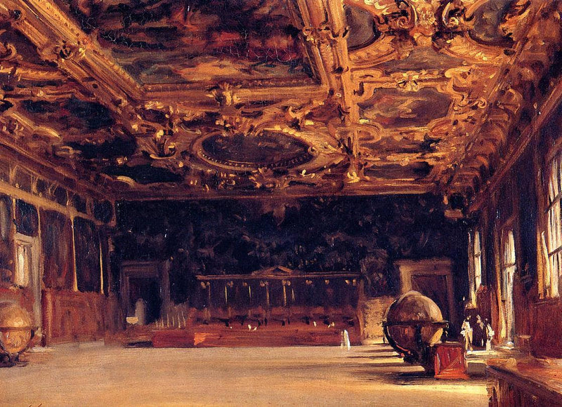 Interior of the Doge's Palace by John Singer Sargent — Oil Painting Reproduction