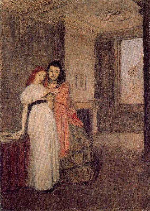 Interior with Figures by Gwen John — Oil Painting Reproduction