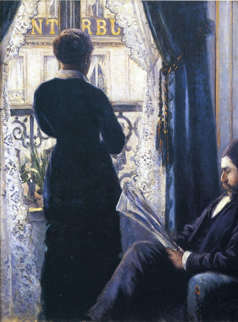 Interior, Woman at the Window by Gustave Caillebotte — Oil Painting Reproduction