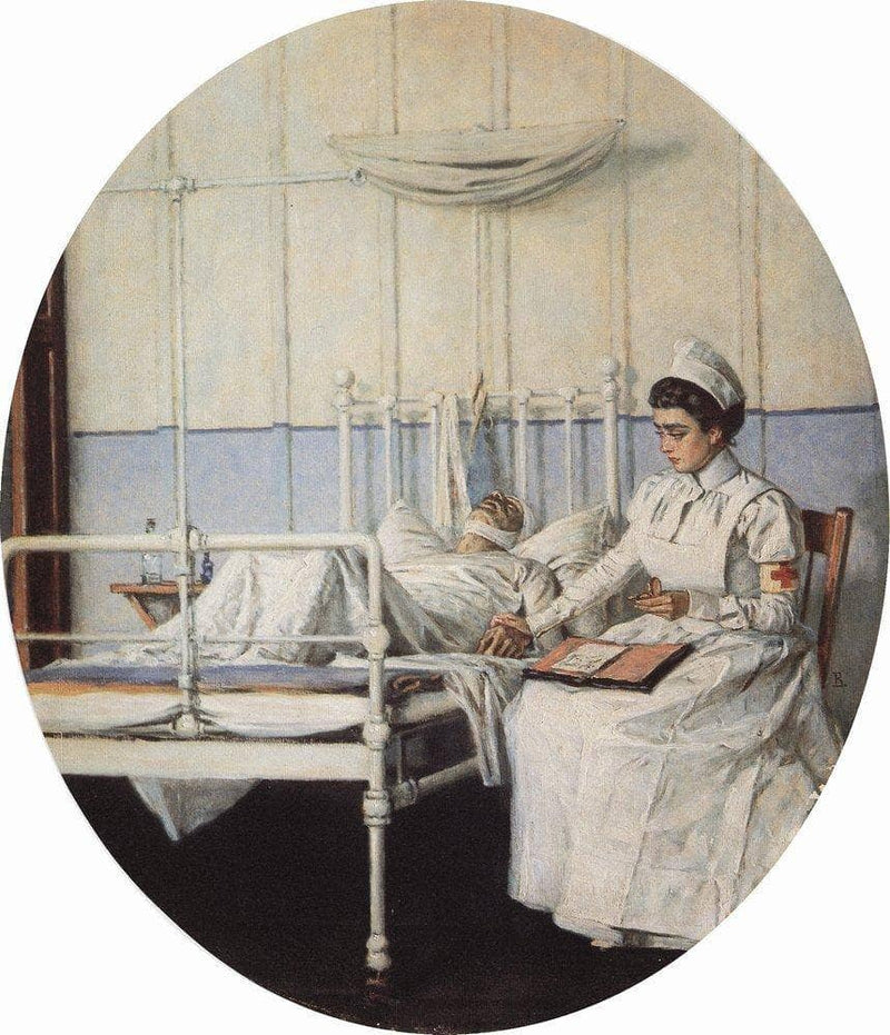 Interrupted Letter by Vasily Vereshchagin, Oil Painting Reproduction