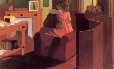 Intimate Couple in Interior in living room
