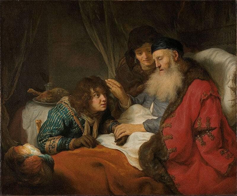 Isaac Blessing Jacob by Govert Flinck — Oil Painting Reproduction