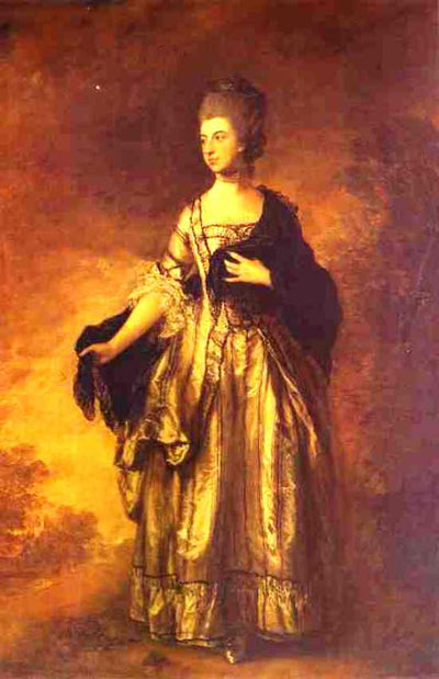 Isabella, Viscountess Molyneux in dining room