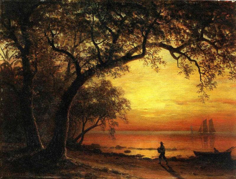 Island of New Providence by Albert Bierstadt — Oil Painting Reproduction