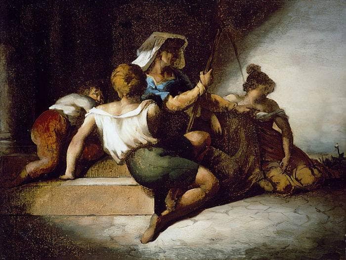 Italian Family by Théodore Géricault — Oil Painting Reproduction