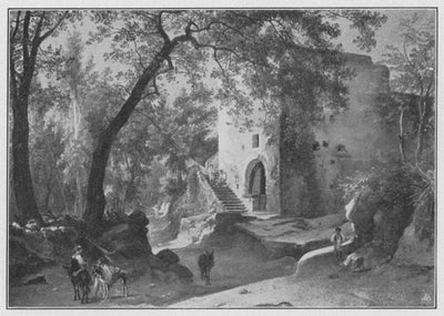 Italian landscape in kitchen