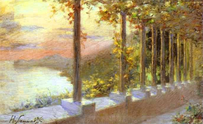 Italian Landscape by Henryk Siemiradzki — Oil Painting Reproduction