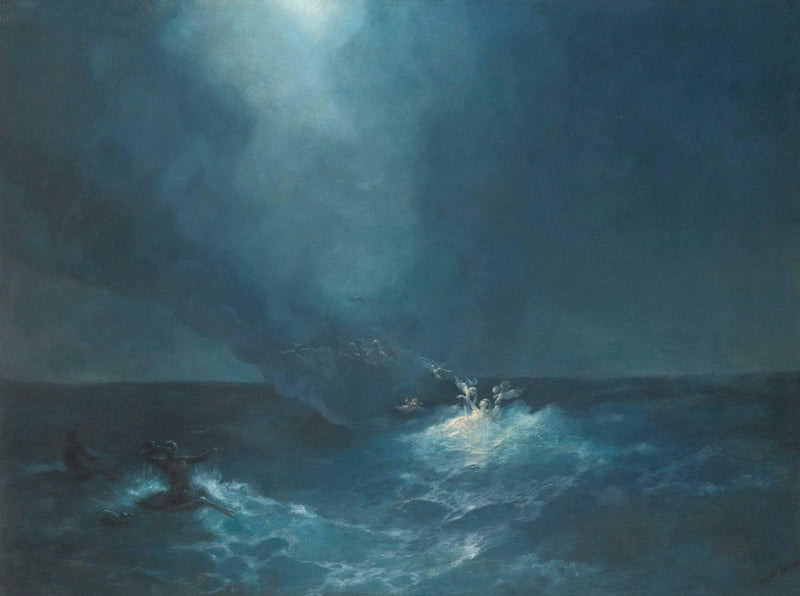 The birth of Aphrodite by Ivan Aivazovsky — Oil Painting Reproduction