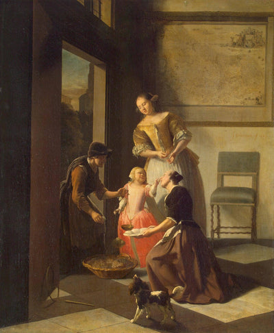 Buying Grapes in modern living room